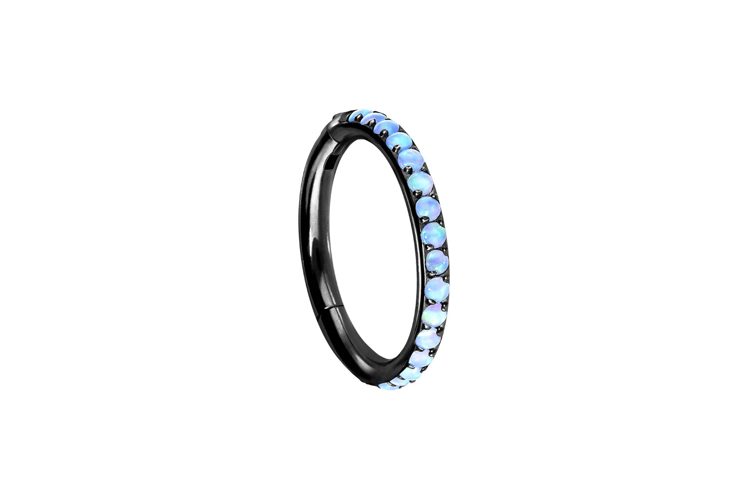 Titan Segmentring Clicker Piercing SYNTHETISCHE OPALE